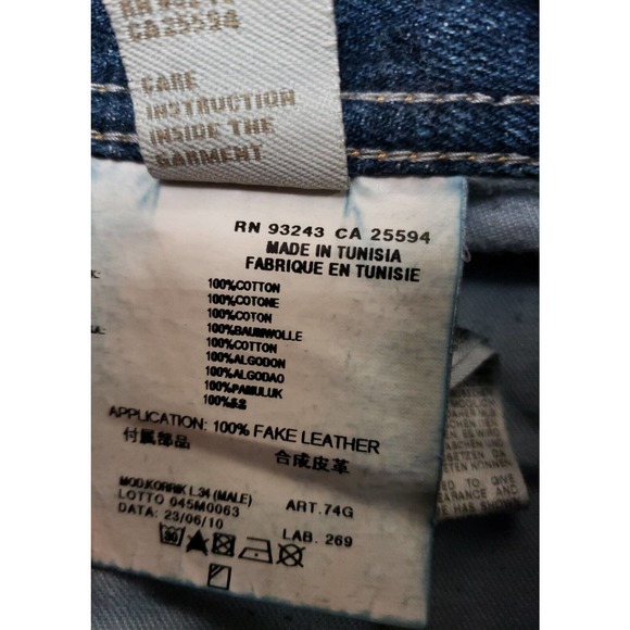 Diesel Men's KORRIK Comfort Straight Button Fly Denim 36×30 - Picture 9 of 10